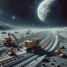 lunar railway system