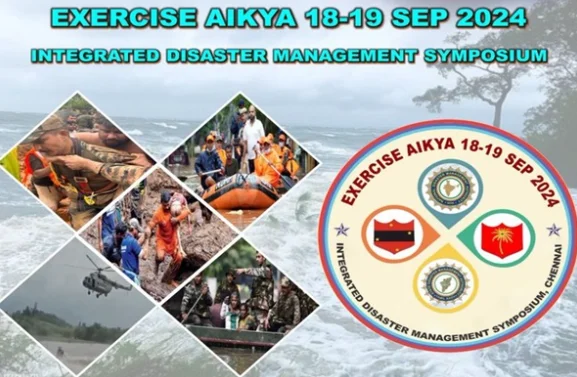  Exercise AIKYA is a two-day national event organized by the National Disaster Management Authority (NDMA) and the Indian Army's Southern Command.