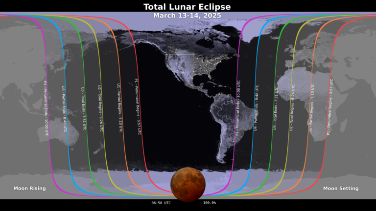 The night sky is set to dazzle skygazers on March 13-14, 2025, with the first total lunar eclipse of the year, also known as a Blood Moon.