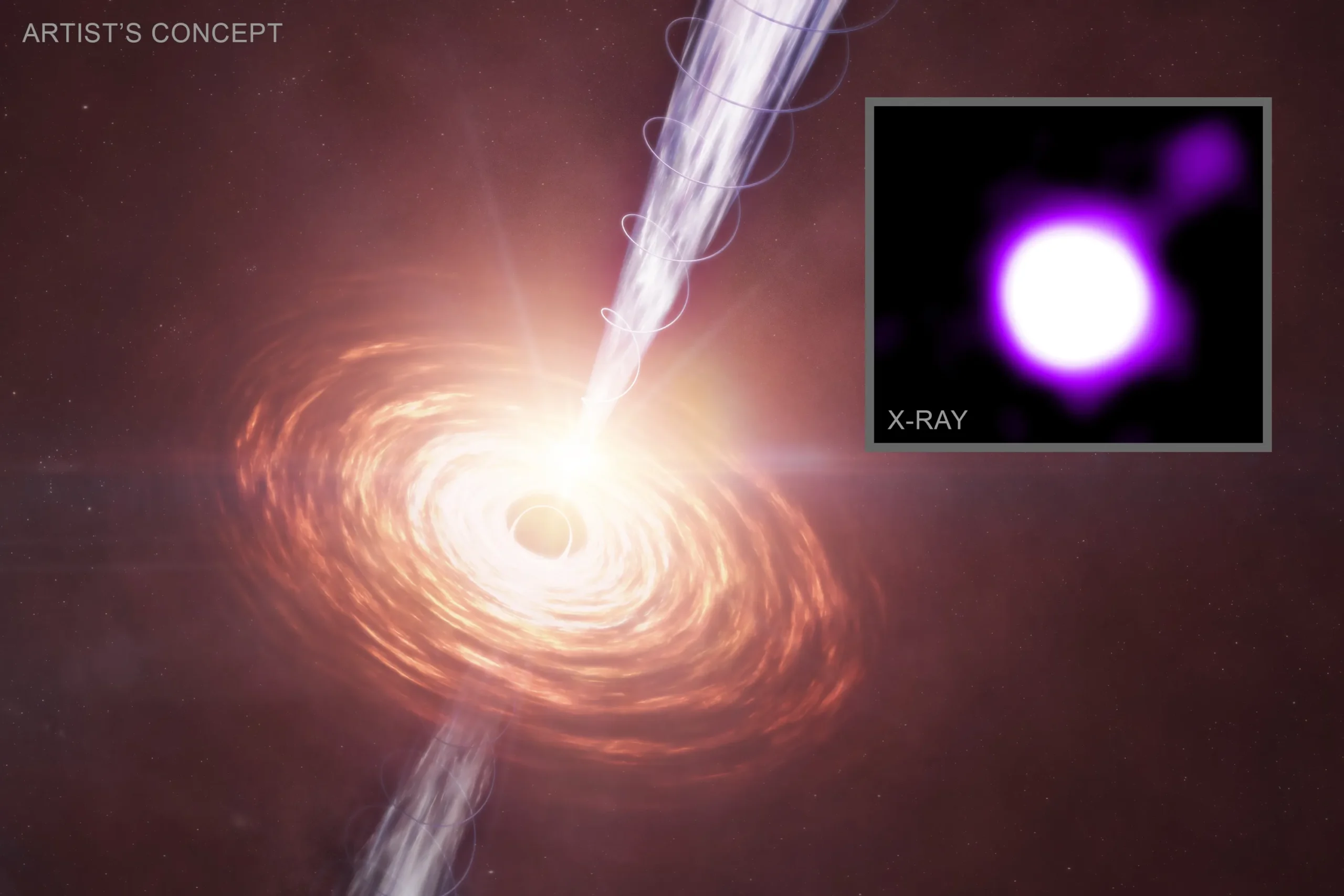 NASA’s Chandra Sees Surprisingly Strong Black Hole Jet at Cosmic “Noon”