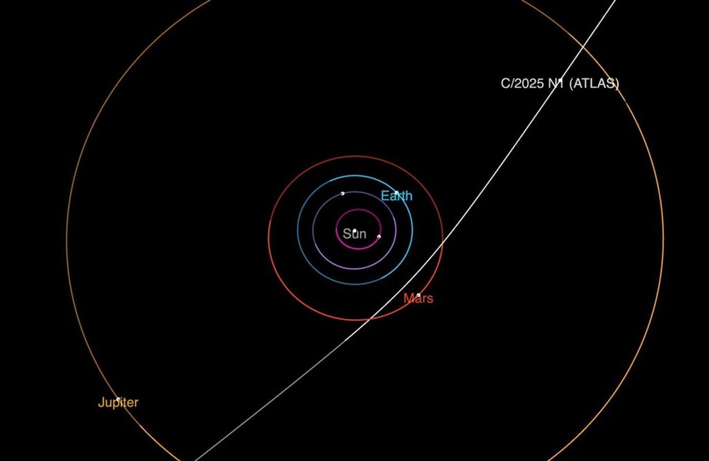 NASA Discovers Interstellar Comet Moving Through Solar System