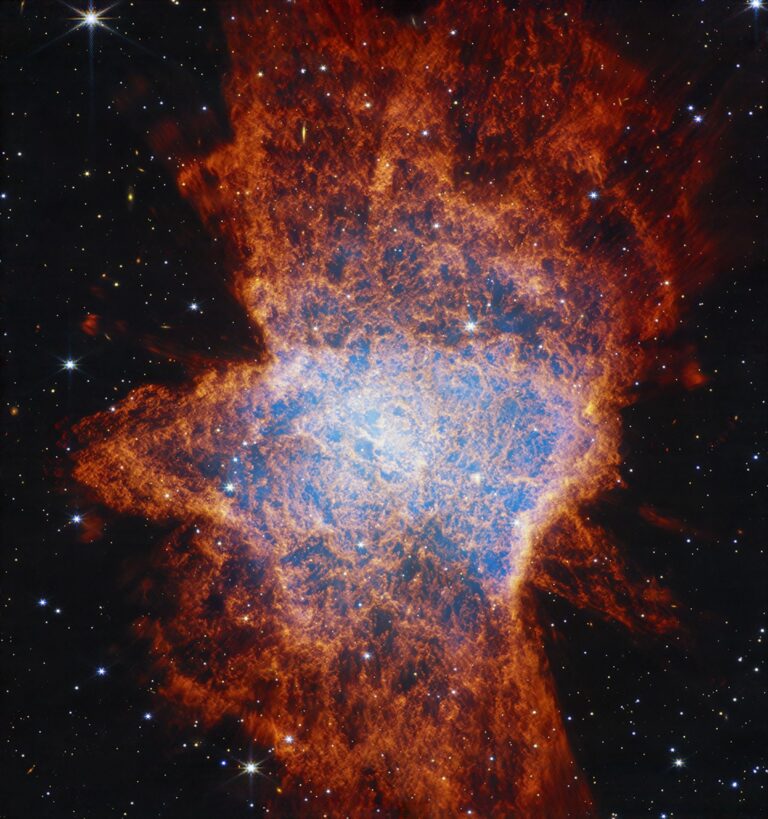 Nebula NGC 6072 is a planetary nebula, a glowing shell of gas and dust ejected by a dying low- to intermediate-mass star.