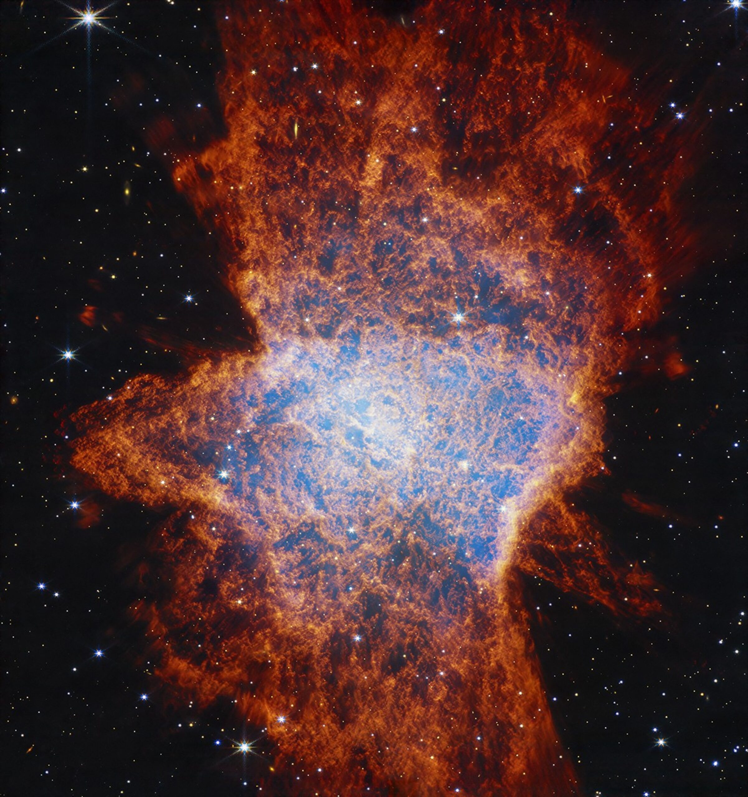 Nebula NGC 6072 is a planetary nebula, a glowing shell of gas and dust ejected by a dying low- to intermediate-mass star.
